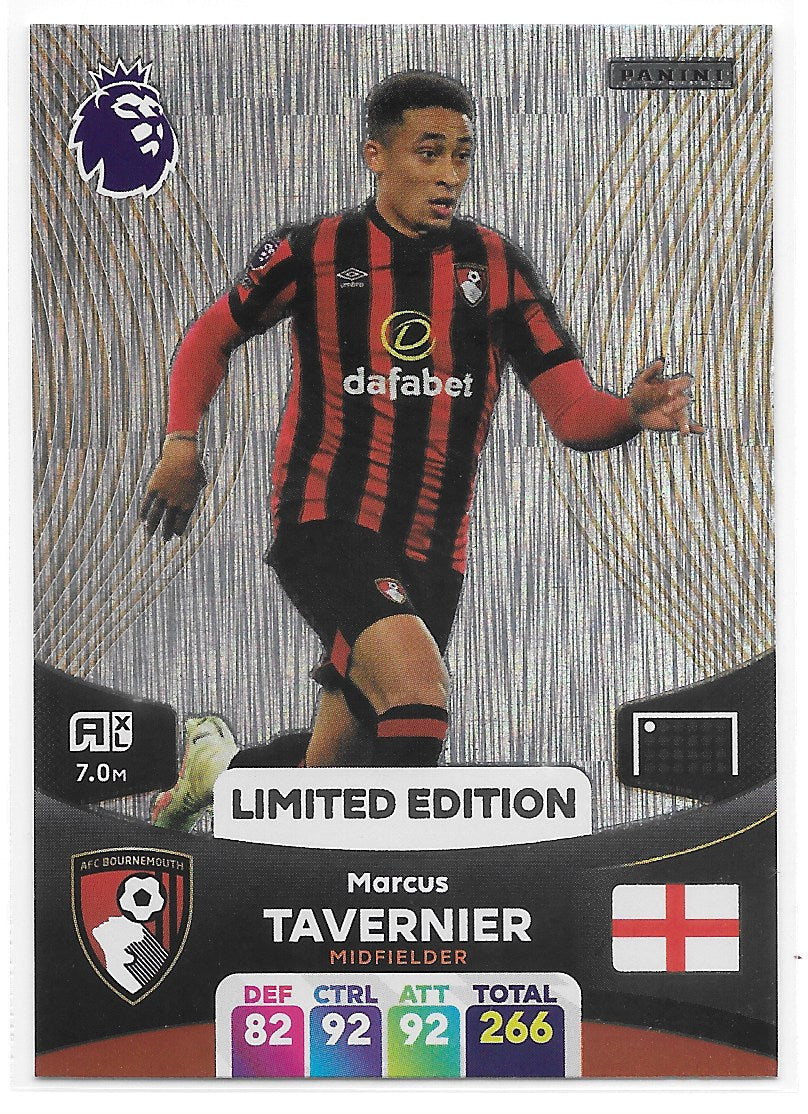 Marcus Tavernier (AFC Bournemouth) Limited Edition Panini Premier League Adrenalyn XL 2024