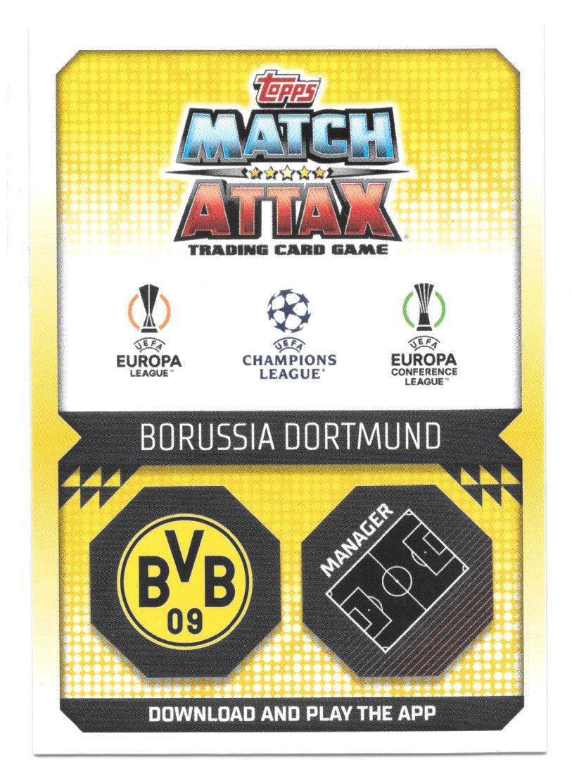 Edin Terzic (Borussia Dortmund) Crystal Blue Manager Match Attax Extra 2023