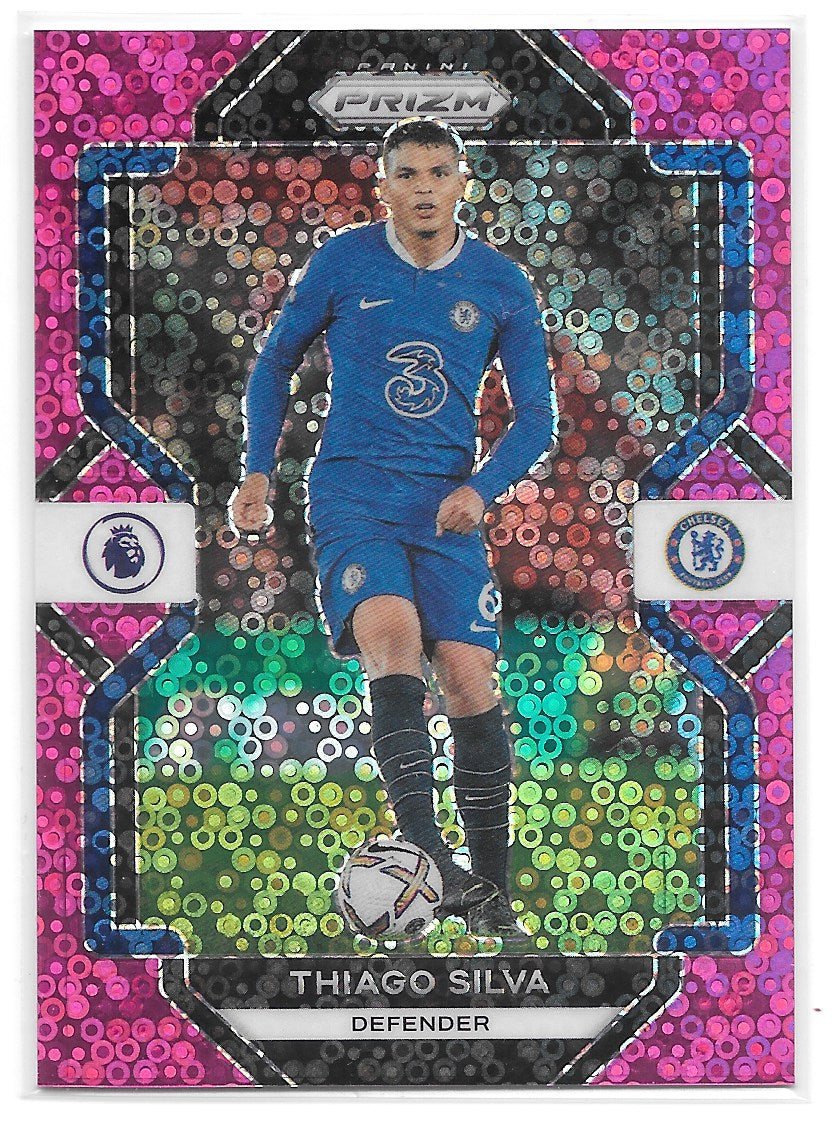 Thiago Silva (Chelsea FC) Pink Breakaway /99 Panini Prizm Premier League 22-23