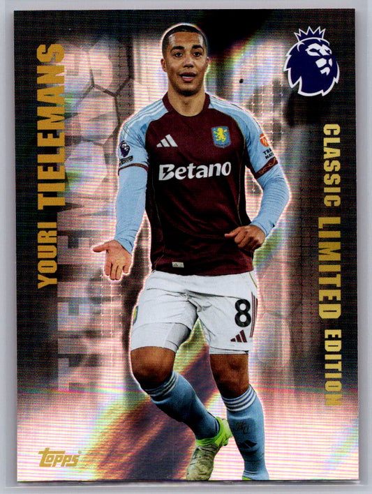 Youri Tielemans (Aston Villa) Limited Edition Topps Premier League 25-26