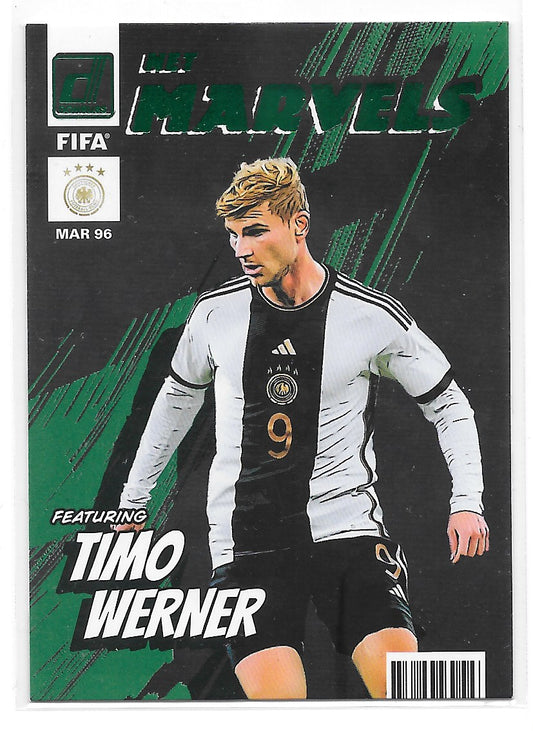 Timo Werner (Germany) Net Marvels Green Panini Donruss FIFA 22-23