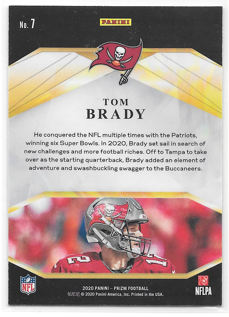 Tom Brady (Tampa Bay Buccaneers) Brilliance Panini Prizm Football 2020