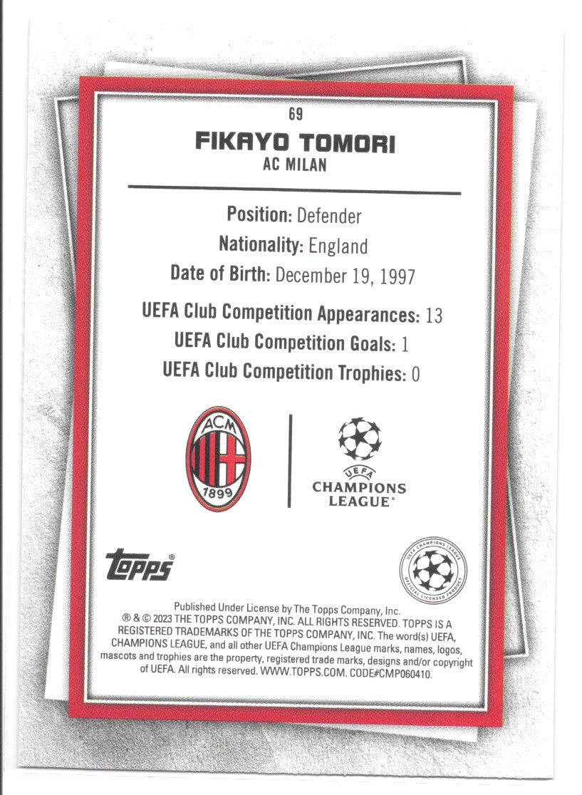 Fikayo Tomori (AC Milan) Rare Topps SuperStars 22/23