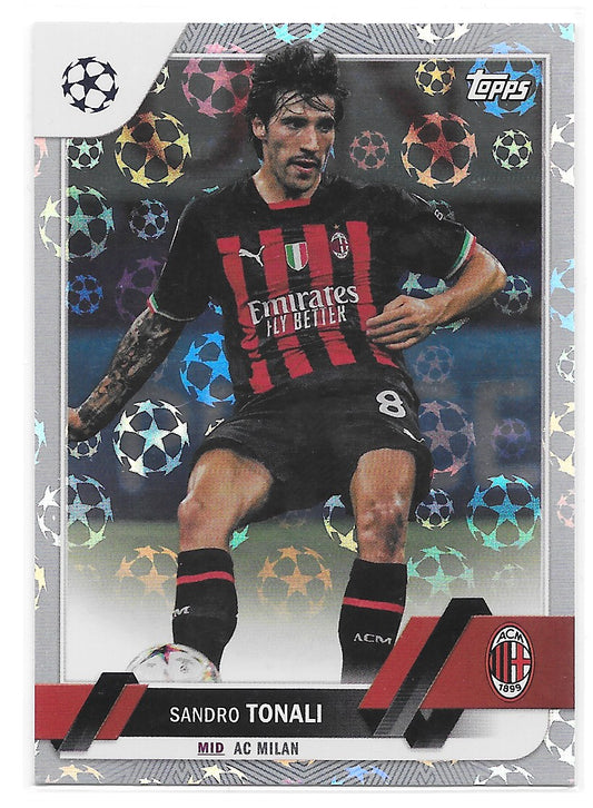 Sandro Tonali (AC Milan) Starball Foil Topps UCC Flagship 22-23