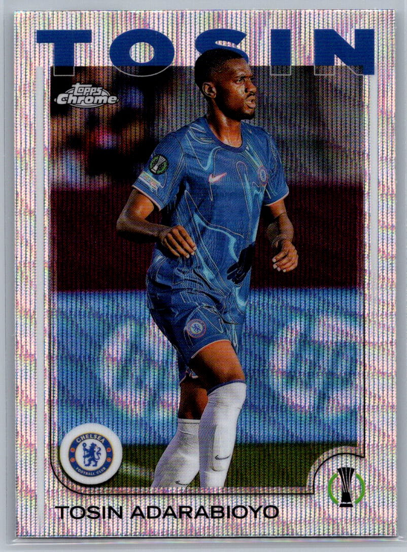 Tosin Adarabioyo (Chelsea) Wave Refractor Topps Chrome UCC 24-25