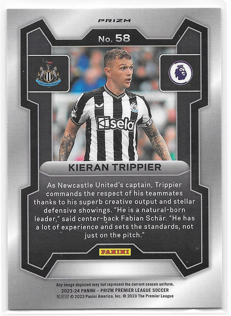 Kieran Trippier (Newcastle United) Silver Panini Prizm Premier League 23-24