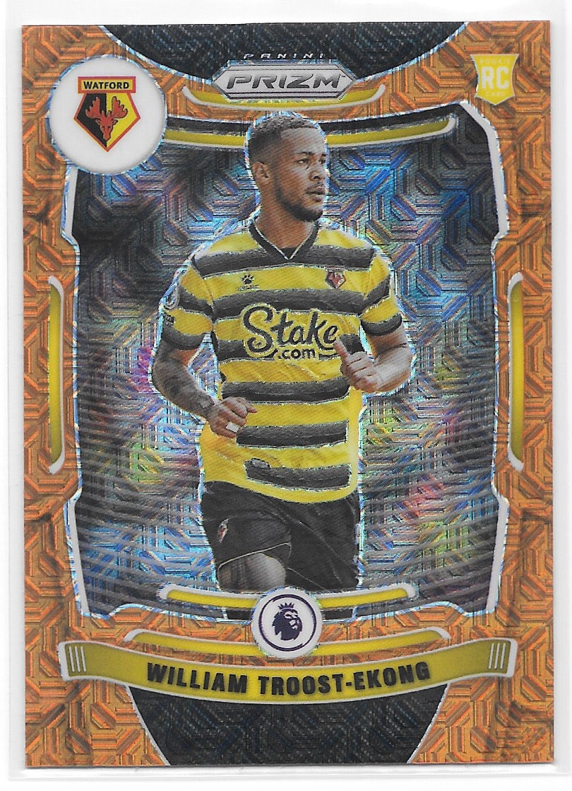 William Troost-Ekong (Watford) Orange Mojo RC Panini Prizm Premier League 21-22