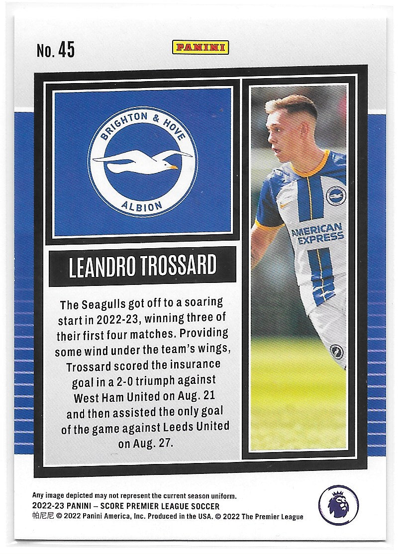 Leandro Trossard (Brighton & Hove Albion) Red Swirl /65 Panini Score Premier League 22-23