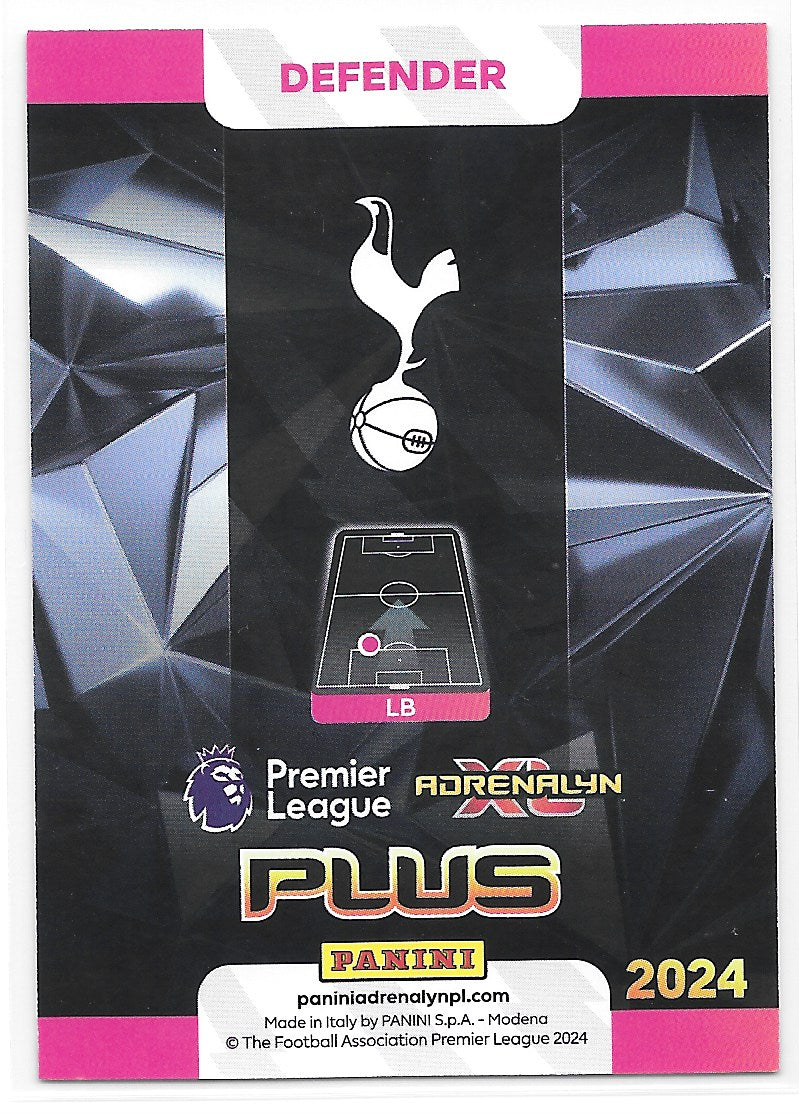 Destiny Udogie (Tottenham Hotspur) Limited Edition Panini Premier League Adrenalyn XL Plus 2024