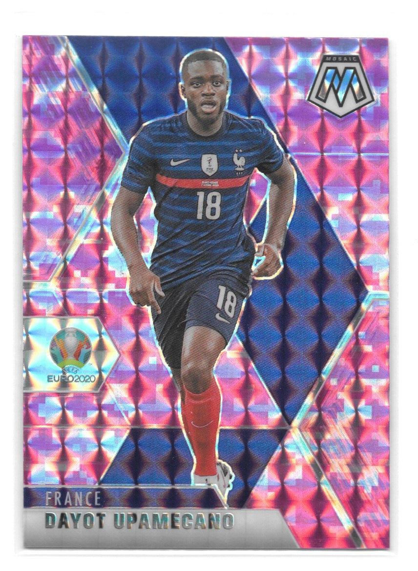 Dayot Upamecano (France) Camo Pink Panini Mosaic UEFA Euro 2020