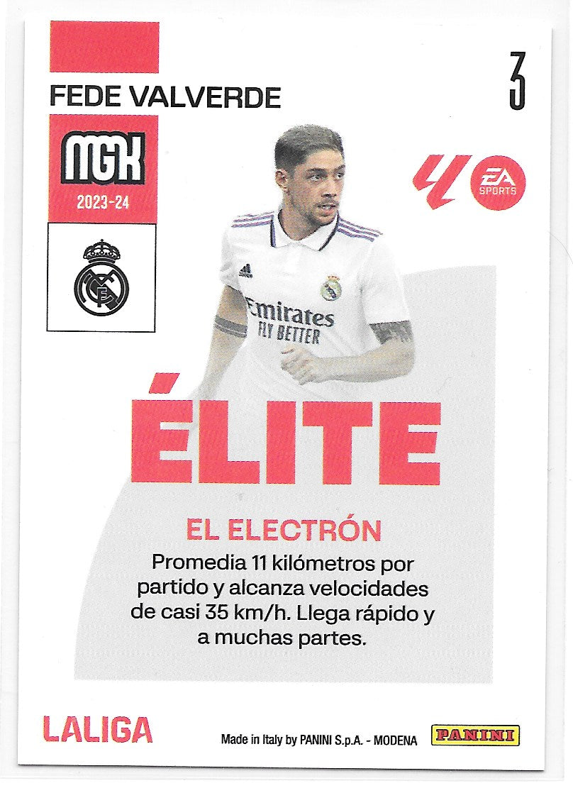 Federico Valverde (Real Madrid CF) Elite Panini MegaCracks La Liga 23-24