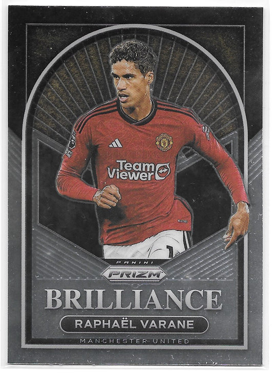 Raphael Varane (Manchester United) Brilliance Panini Prizm Premier League 23-24