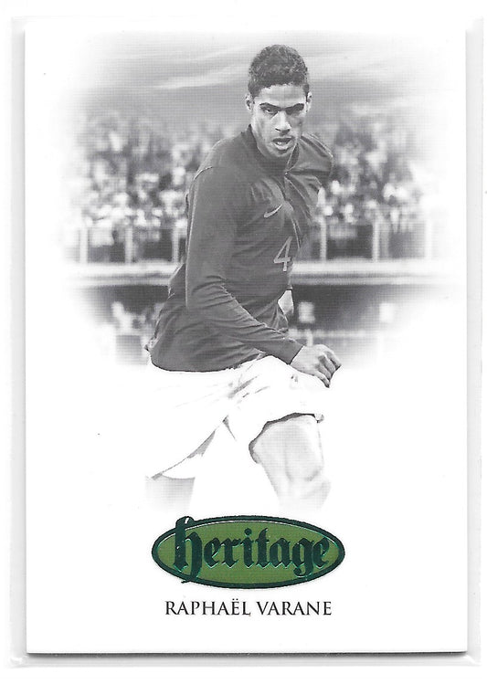 Raphael Varane (France) Heritage Emerald /24 Futera Unique World Football 22-23