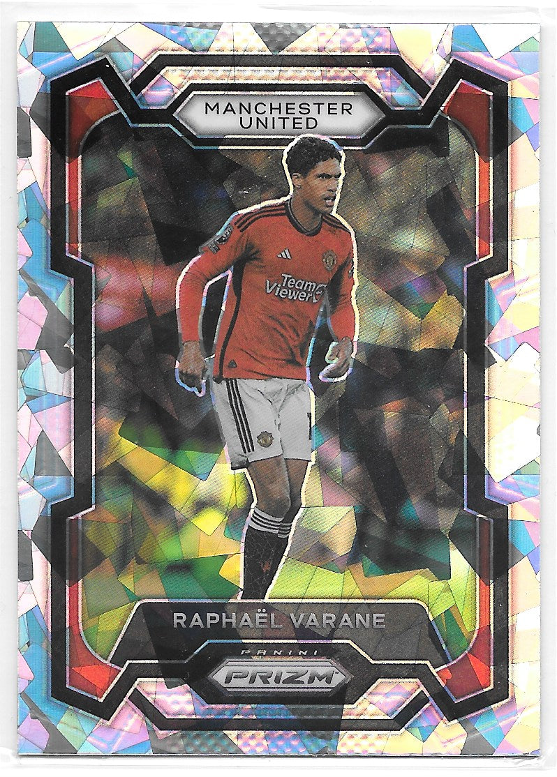 Raphael Varane (Manchester United) Ice Panini Prizm Premier League 23-24