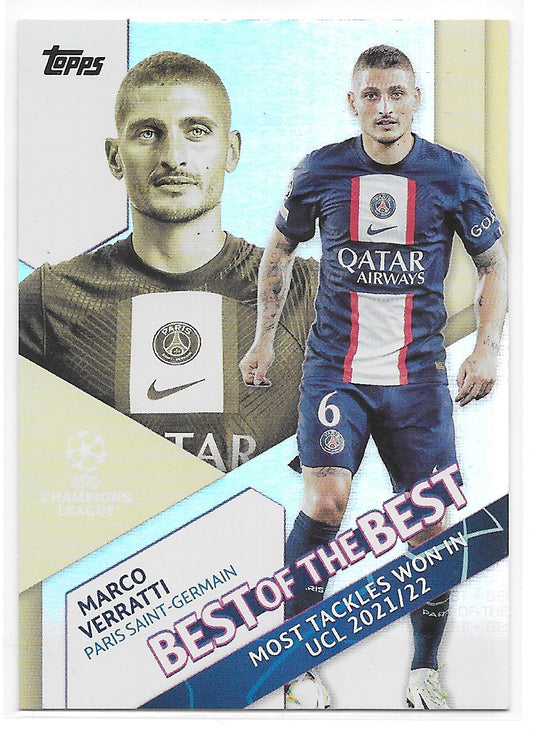 Marco Verratti (PSG) Best of the Best Topps UCC Flagship 22-23