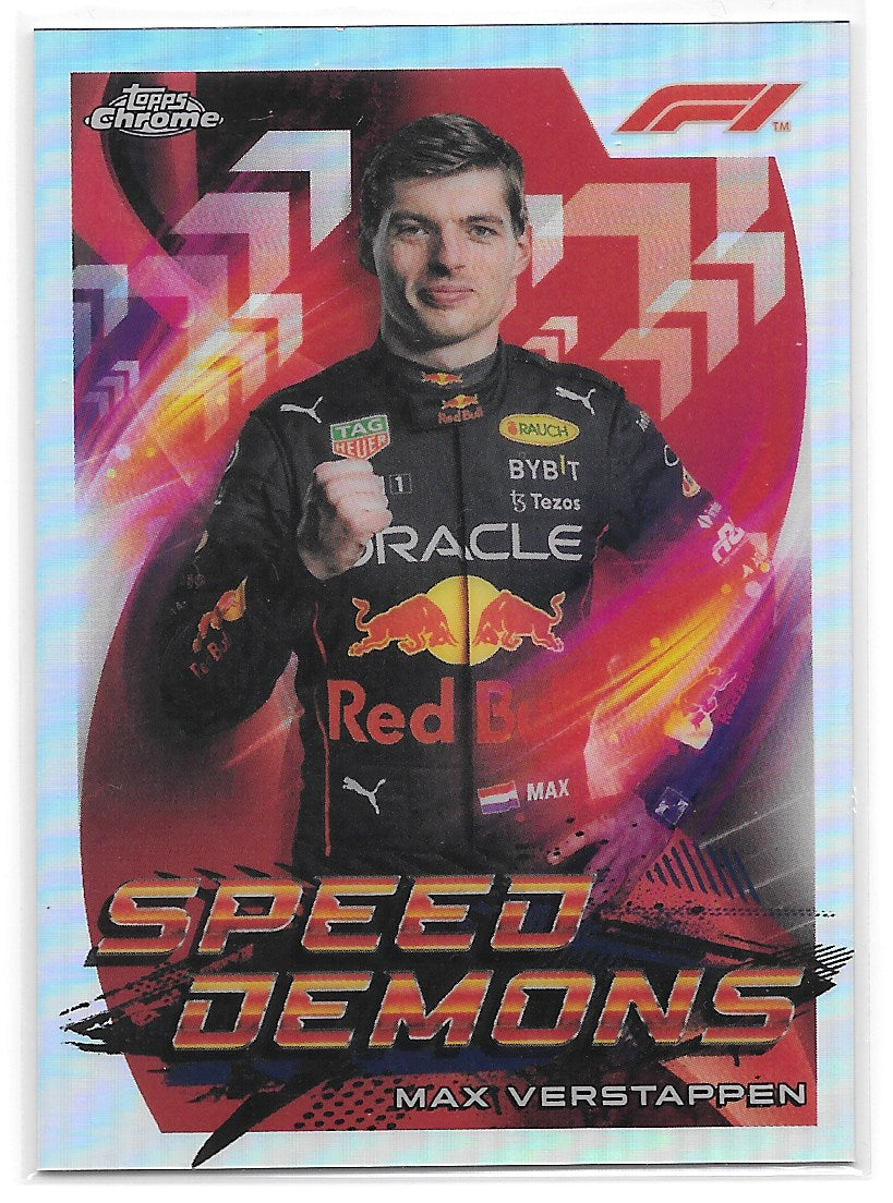 Max Verstappen (Oracle Red Bull Racing) Speed Demons Refractor Topps Chrome F1 2022