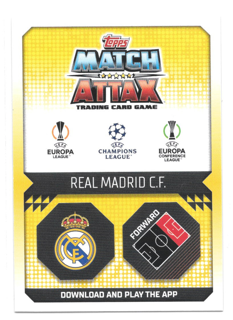 Vini Jr (Real Madrid CF) Crystal Blue Starburst Match Attax 2023