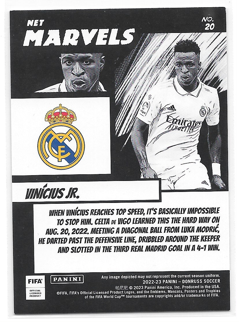 Vinicius Jr (Real Madrid CF) Net Marvels Orange Panini Donruss FIFA 22-23