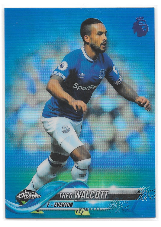 Theo Walcott (Everton) Blue /150 Topps Chrome Premier League 18-19