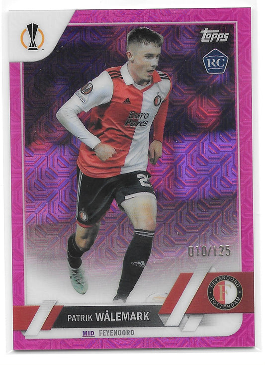 Patrik Walemark (Feyenoord) Fuchsia Mojo /125 RC Topps Japan UCC 22-23