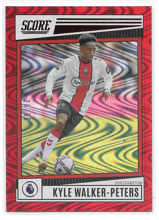 Kyle Walker-Peters (Southampton) Red Swirl /65 Panini Score Premier League 22-23