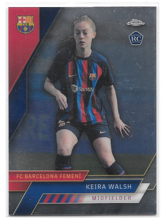 Keira Walsh (FC Barcelona) Base Action RC Topps Chrome Barcelona 22-23