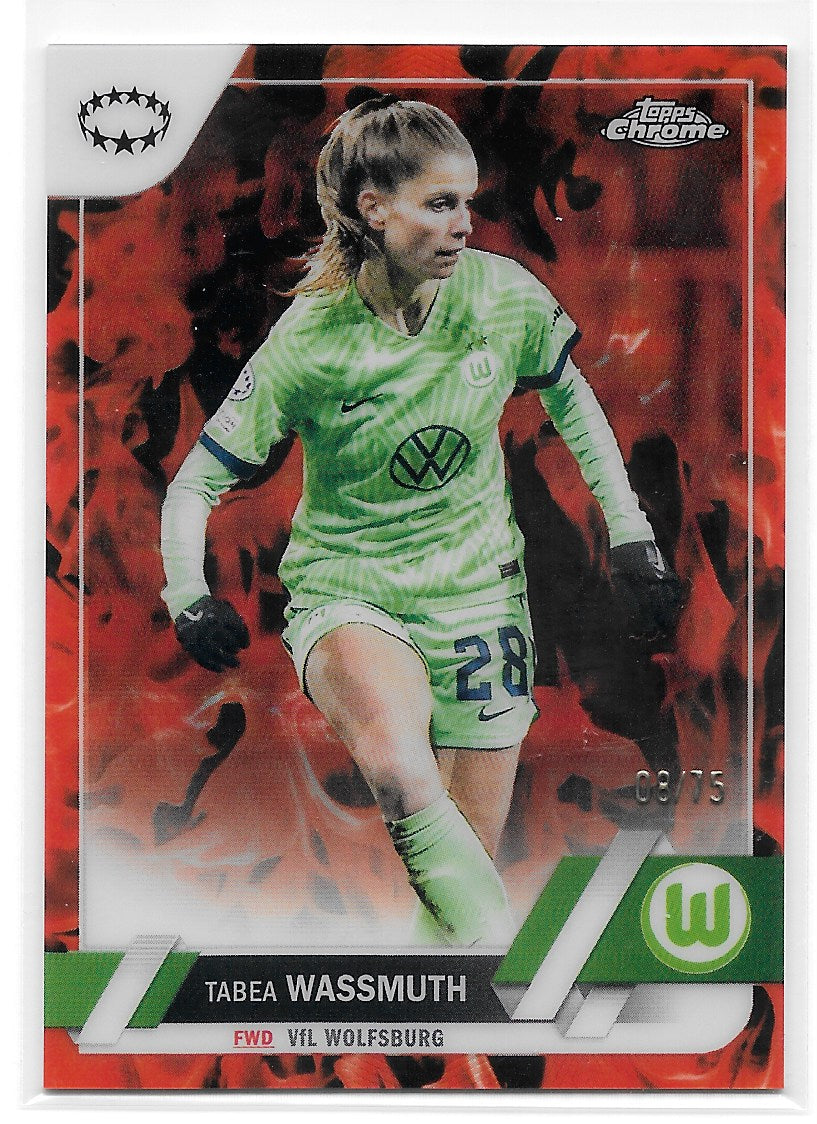 Tabea Wassmuth (VfL Wolfsburg) Inferno /75 Topps Chrome UEFA Women’s Champions League 22-23