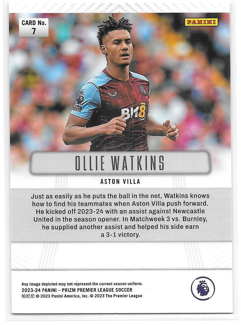 Ollie Watkins (Aston Villa) Flashback 2012 Panini Prizm Premier League 23-24