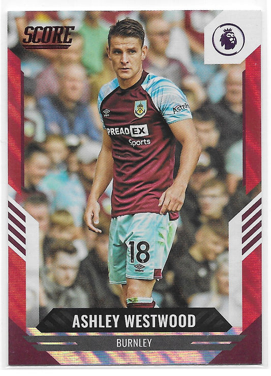 Ashley Westwood (Burnley FC) Red Laser Panini Score Premier League 21-22