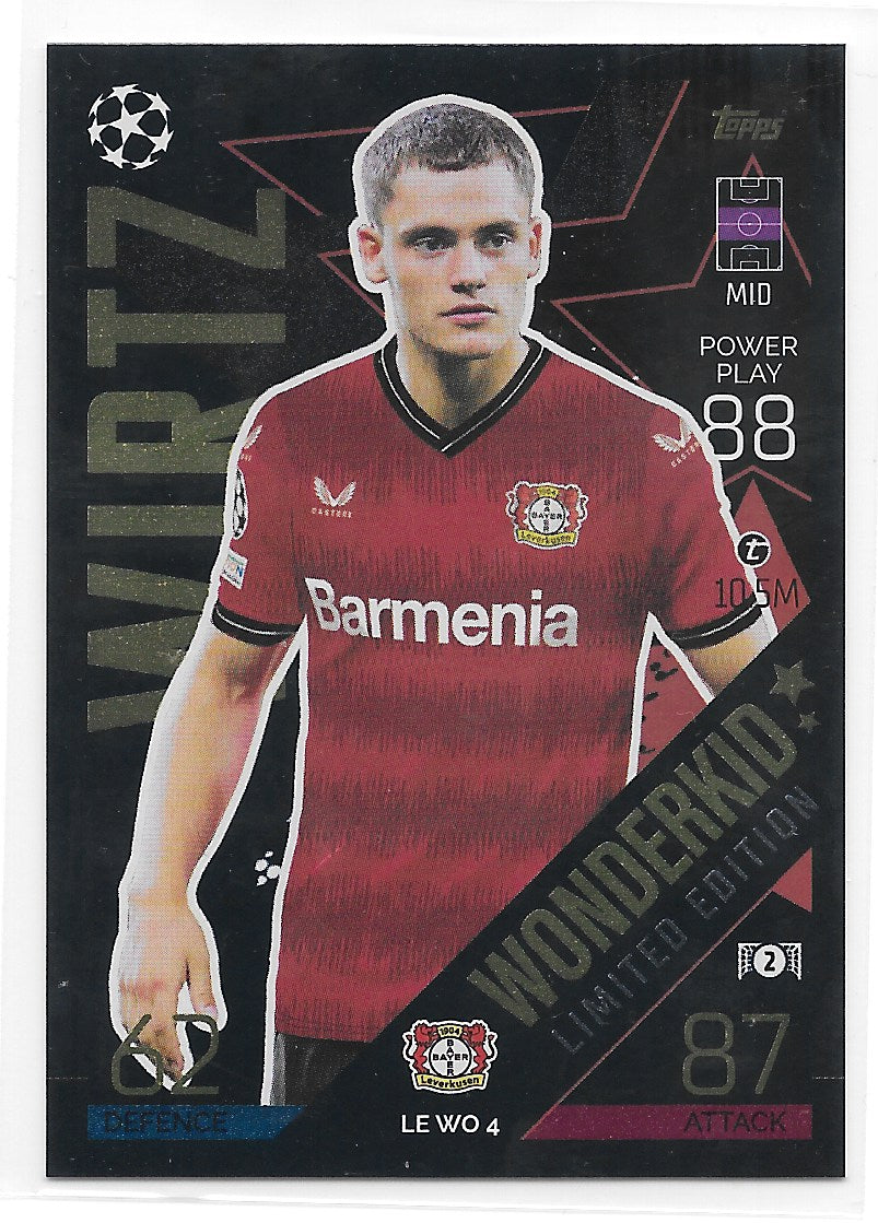 Florian Wirtz (Bayer Leverkusen) Wonderkid Limited Edition Match Attax 22-23