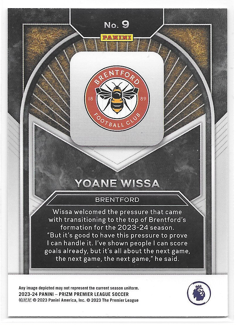 Yoane Wissa (Brentford) Brilliance Panini Prizm Premier League 23-24