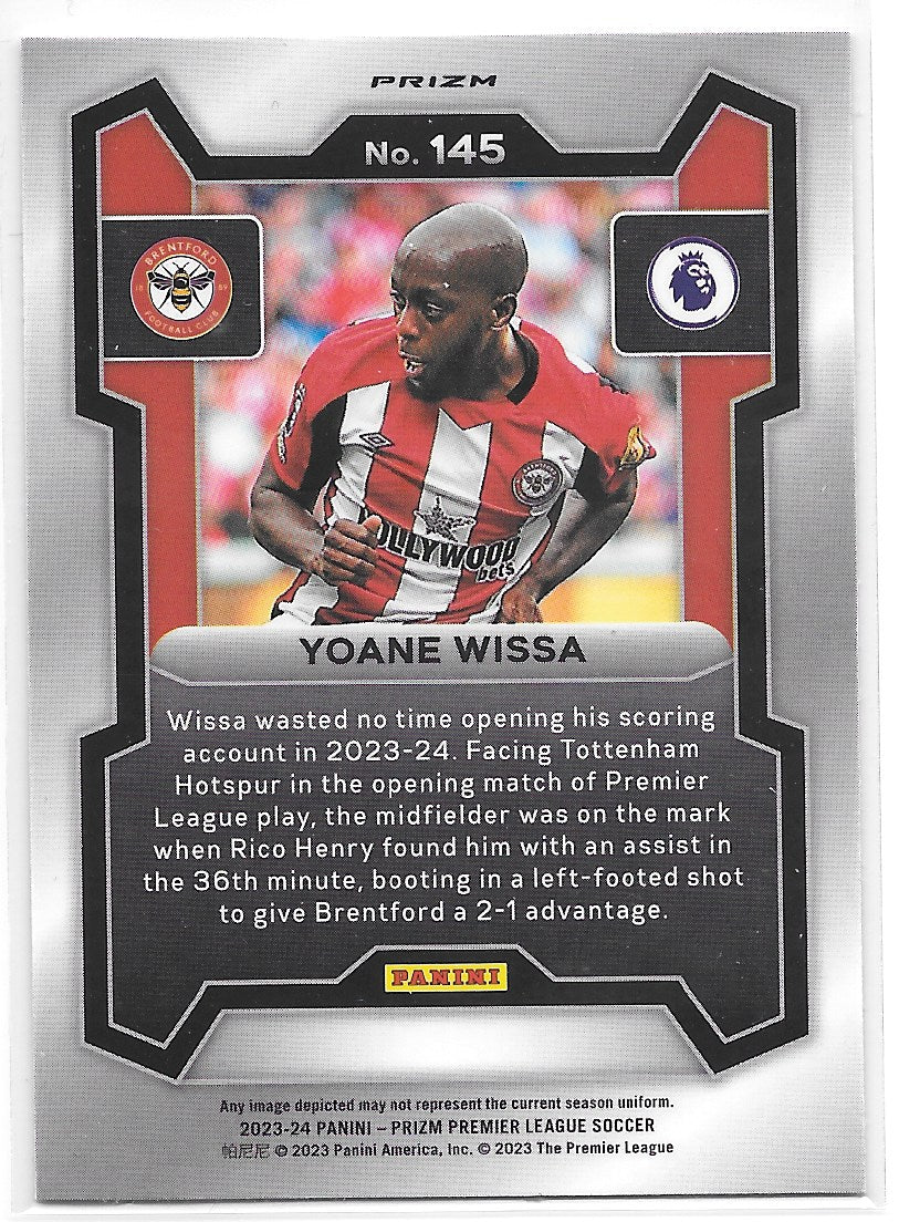 Yoane Wissa (Brentford FC) Lazer Panini Prizm Premier League 23-24