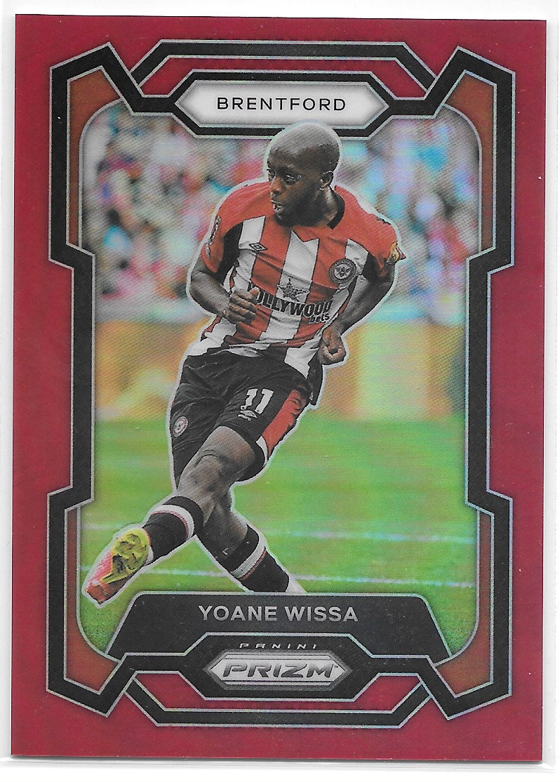 Yoane Wissa (Brentford FC) Red /199 Panini Prizm Premier League 23-24