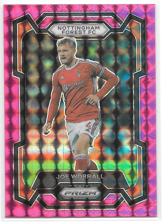 Joe Worrall (Nottingham Forest FC) Pink Mosaic Panini Prizm Premier League 23-24