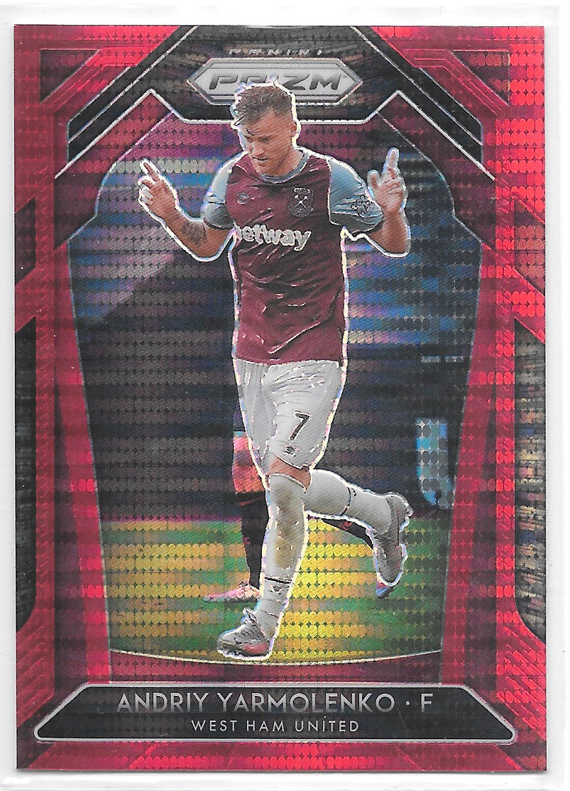 Andriy Yarmolenko (West Ham United) Red Pulsar Panini Prizm Premier League 20-21