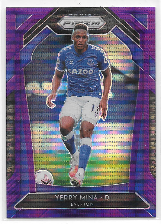 Yerry Mina (Everton) Violet Breakaway /99 Panini Prizm Premier League 20-21