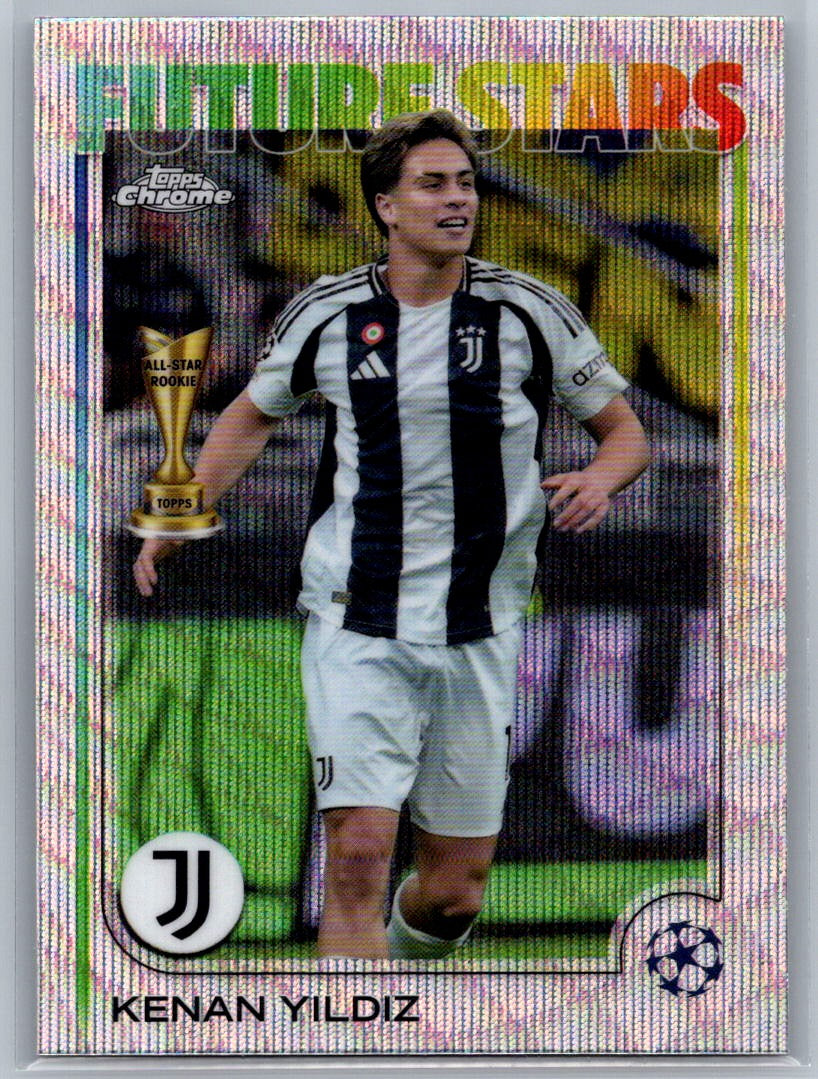 Kenan Yildiz (Juventus) Wave Refractor Future Stars Topps Chrome UCC 24-25