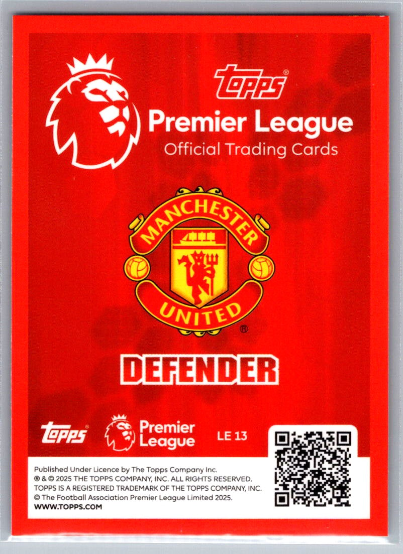 Leny Yoro (Manchester United) Limited Edition Topps Premier League 25-26