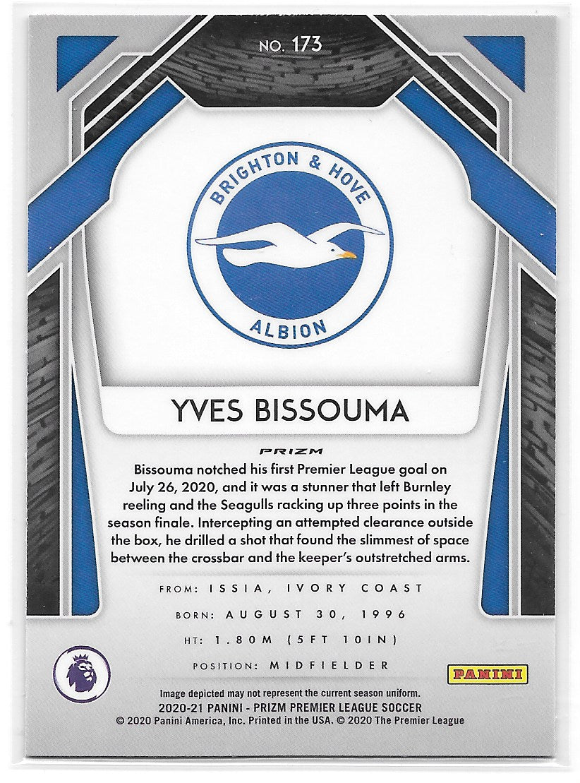 Yves Bissouma (Brighton & Hove Albion) Green Pulsar Panini Prizm Premier League 20-21