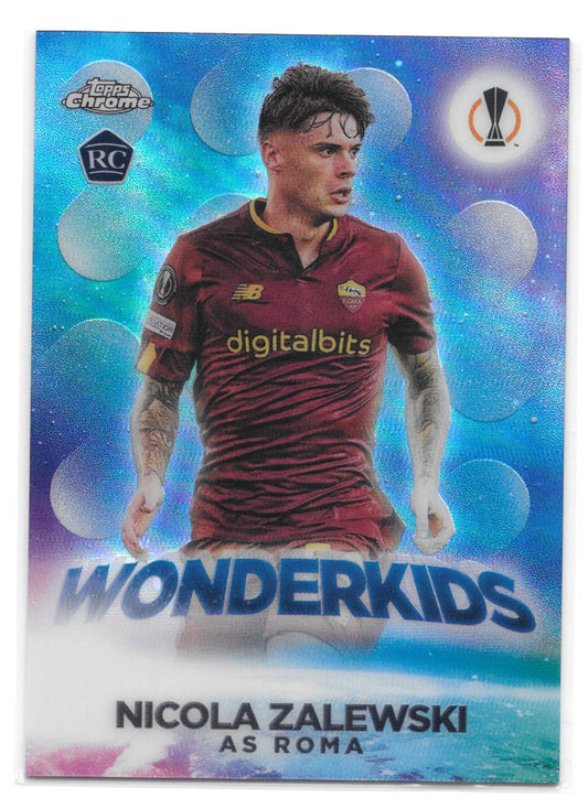 Nicola Zalewski (AS Roma) Wonderkids RC Topps Chrome UEFA Club Competitions 22-23