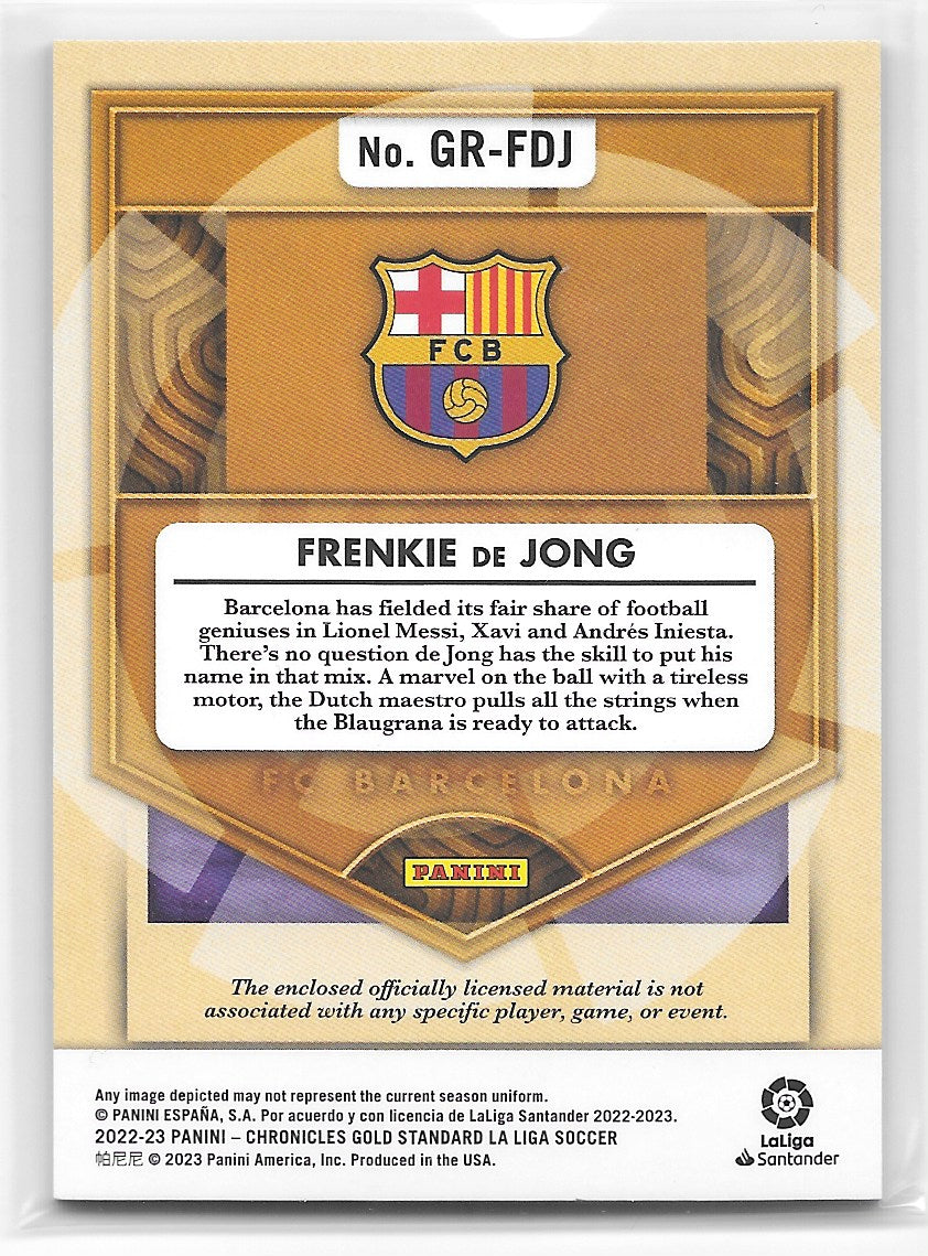 Frenkie de Jong (FC Barcelona) Gold Rush /199 Panini Chronicles La Liga 22-23