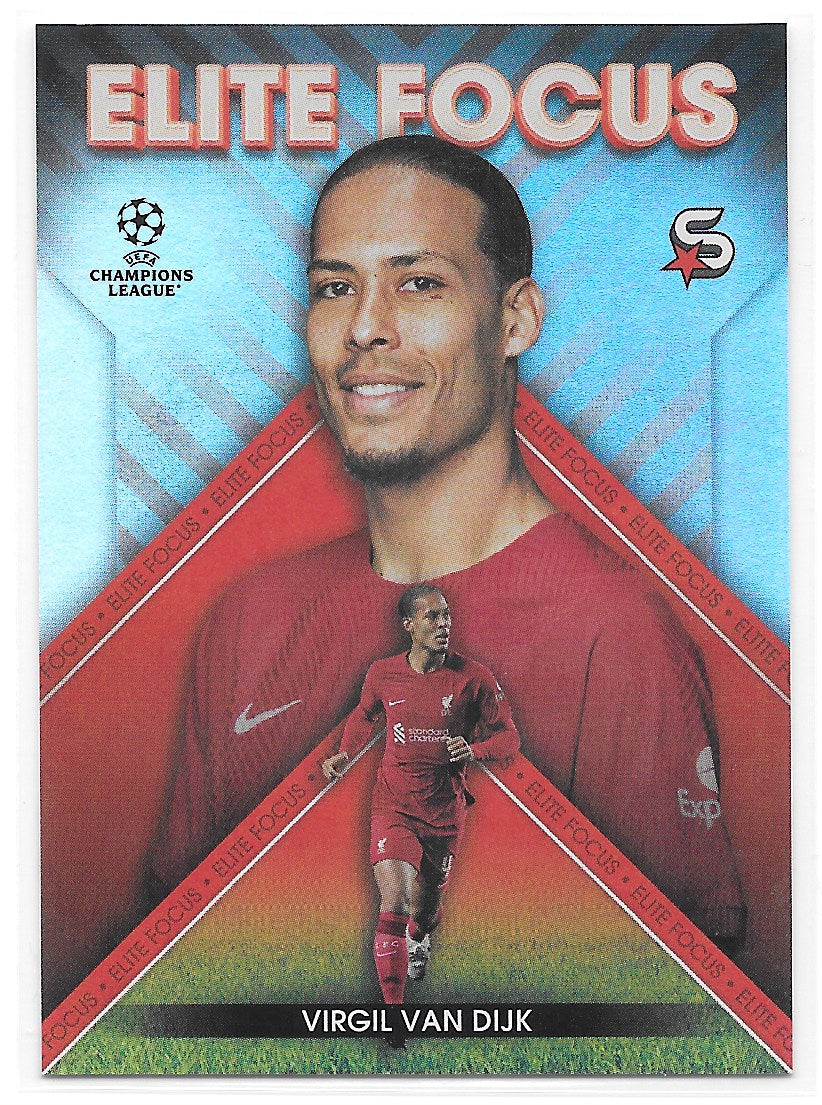 Virgil van Dijk (Liverpool FC) Elite Focus Topps SuperStars 22-23