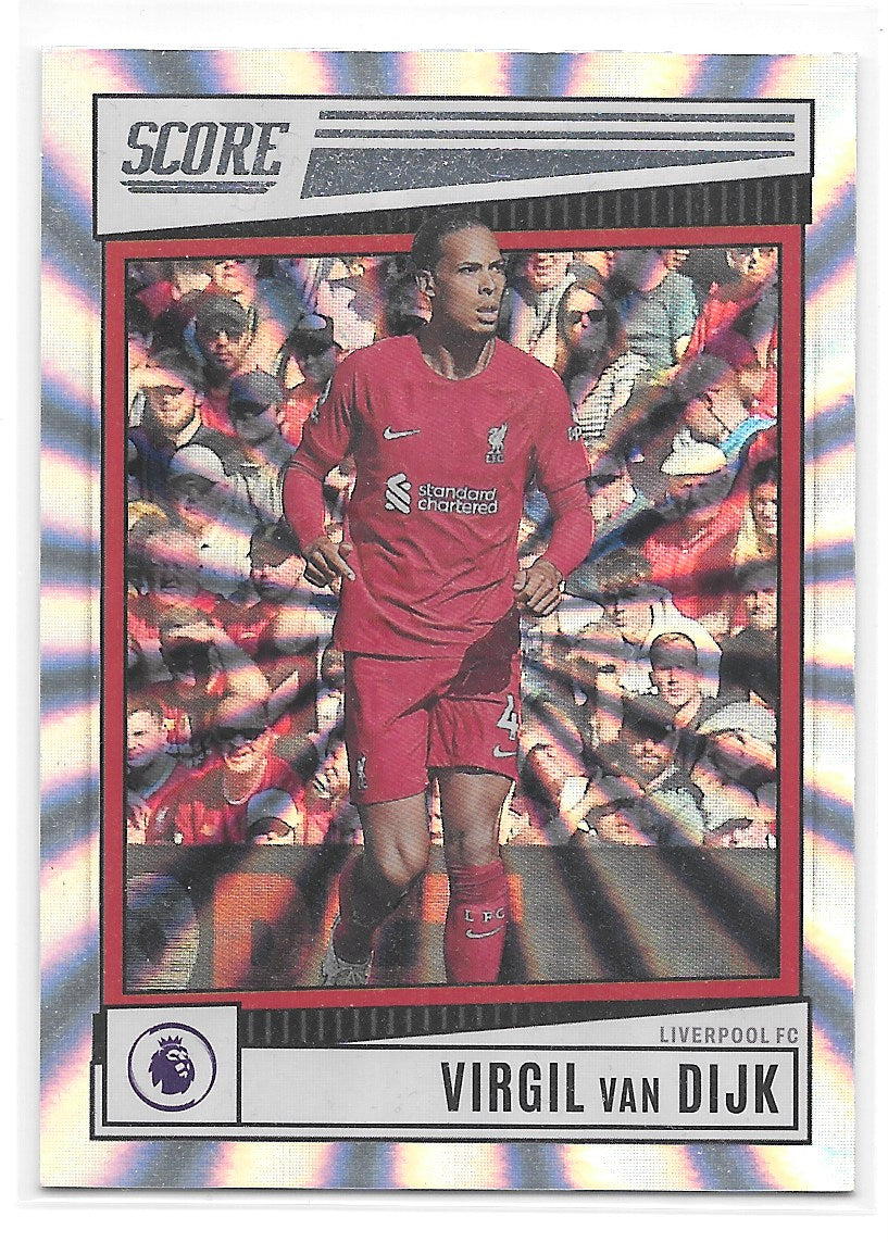 Virgil van Dijk (Liverpool) Silver Laser Panini Score Premier League 22-23