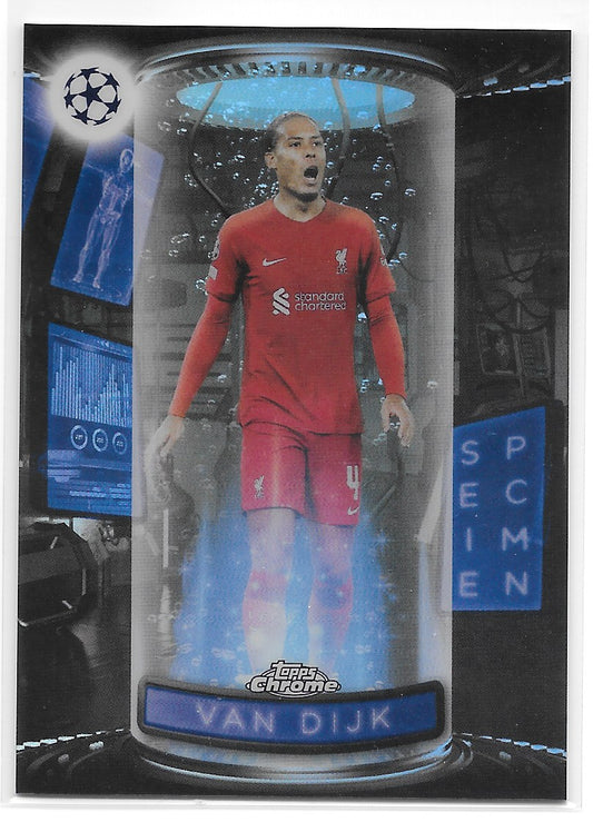 Virgil van Dijk (Liverpool FC) Specimen Topps Chrome UEFA Club Competitions 22-23