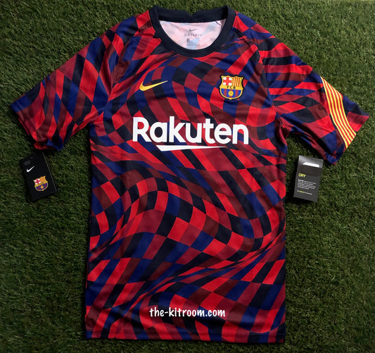 2020-21 Barcelona Pre-Match Training Football Shirt